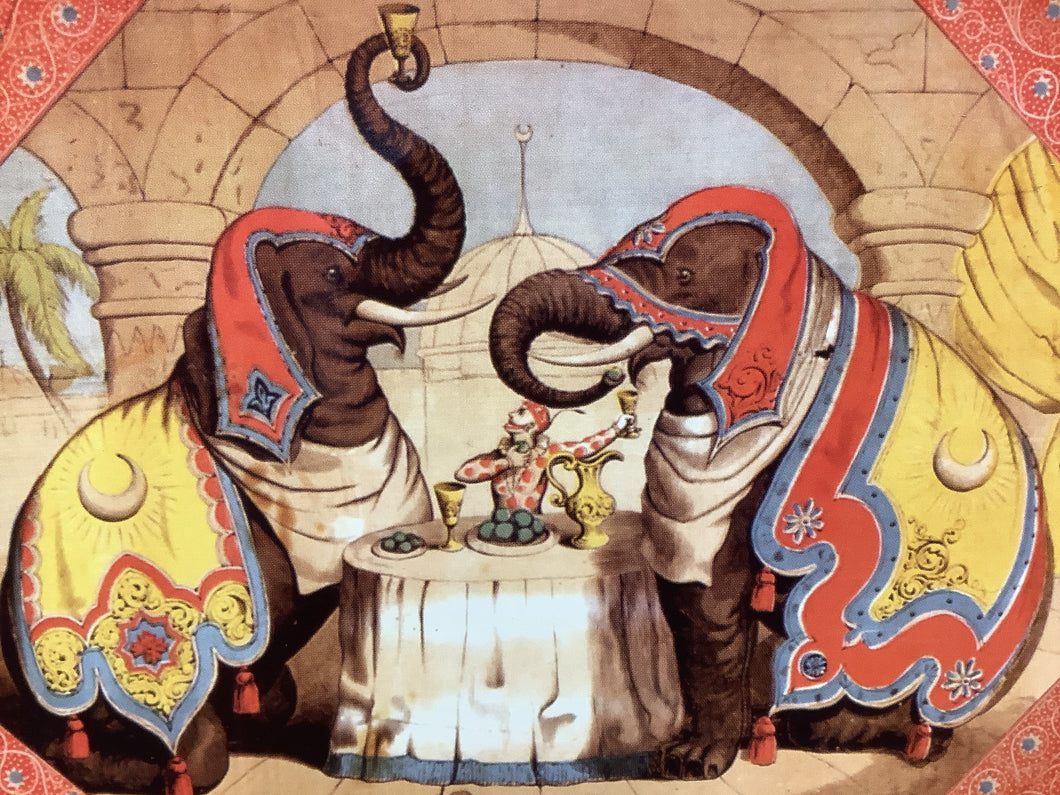 Elephant Art Postcard